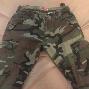 Camouflage cargo pants